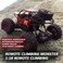 Kidwala Remote 4WD Climbing Monster Powerful Rock Crawler Off Road with rubber roller, horsepower Red truck toy for Boys