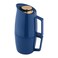 Alsaif deva vacuum flask 2 in 1 blue gilded color 0.5 + 0.5 L 