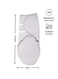 Moon Organic Cotton Baby Swaddler, Grey