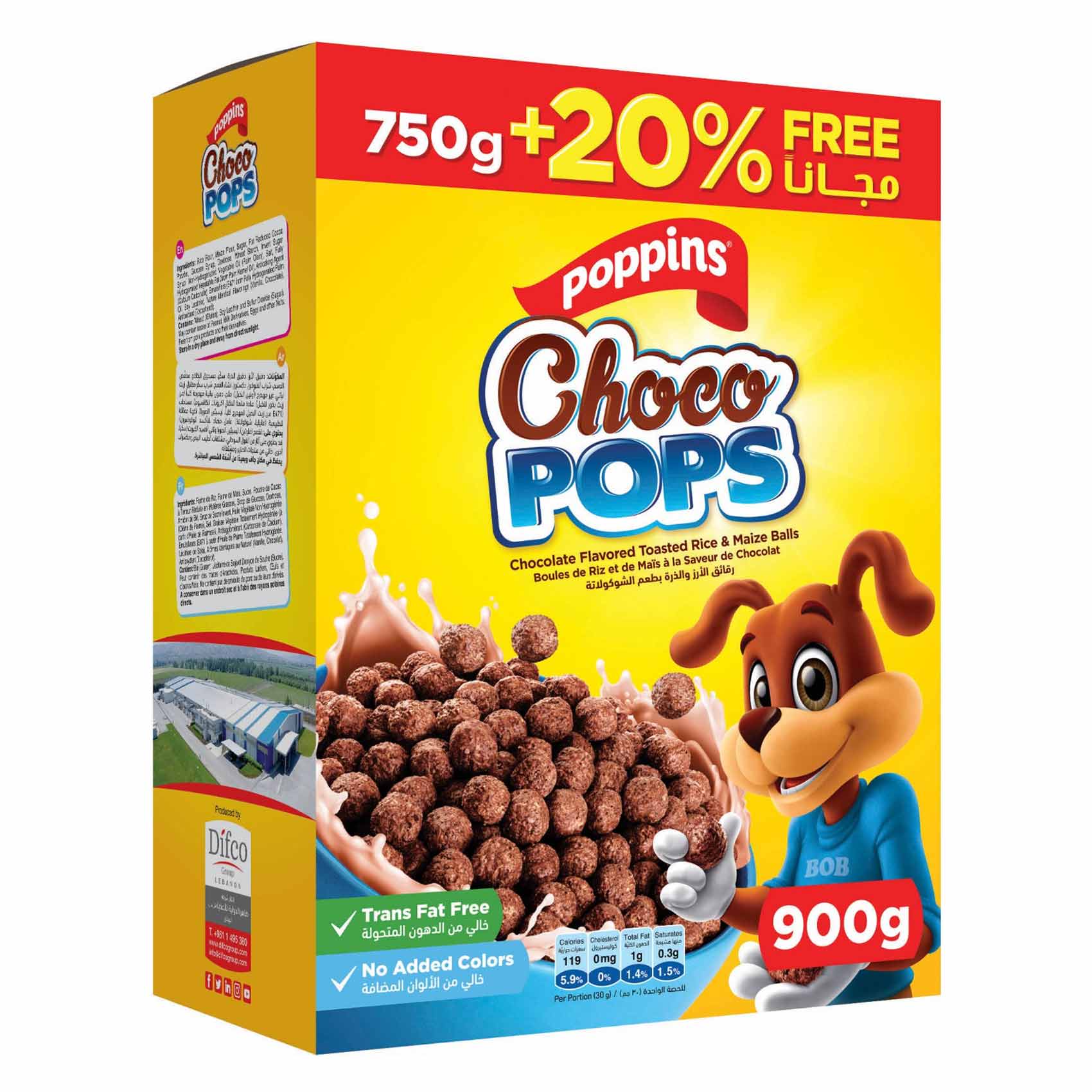 Buy Poppins Choco Pops 750GR+20% Free Online | Carrefour Lebanon