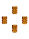 Generic - 4-Piece Car Wheel Tires Valves Set