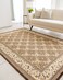 Ivy Taupe 04-303 340 x 245 cm Carpet Centre Home Designer Rug for Bedroom Living Dining Room Office Soft Non-slip Area Textile Decor