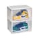 Shoe Box with Magnetic Side Open, Transparent, Plastic Storage Box (2 Pack, White)