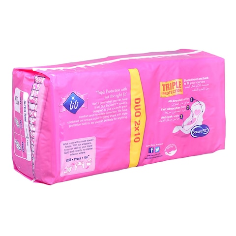 Nana Ultra Thin Sanitary Pads With Wings Normal 20 Count