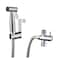 Generic-Handheld Bidet Sprayer Shattaf Cloth Diaper Toilet Sprayer Stainless Steel Brushed Bathroom Shower Bidet Spray Set