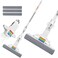 ZALCOON Rainbow Cotton Sponge Mop 13 Inch with 3 Super Absorbent Sponge Refill, Automatic Sponge Release system   Household Cleaning Tool for Kitchen, Tiles, Multi-Surface Hard Floors