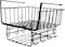 COZY NEST Hanging Shelf Storage Kitchen Organizer Basket,Under Cabinet Slide-in Wire Rack With 8-Hooks For Towels/Knives/Key/Cups/Tissue for Laundry,Room