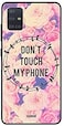 Theodor - Samsung Galaxy A71 Case Cover Dont Touch My Phone Red Eyes Flexible Silicone Cover
