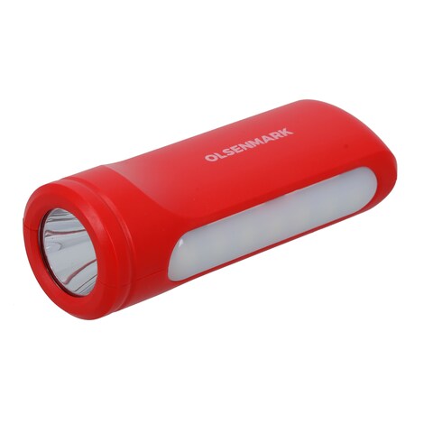 Olsenmark Rechargeable LED Torch &amp; Light, 1200mAh Battery, OME2808, Camping Emergency Lantern With 6-4 Hrs Working, 1W Torch + 5W LED Light