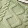 Luna Home Throw Blanket Super Soft, Green Color, Woven Style