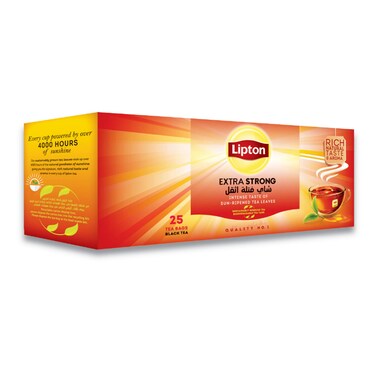 شاي ليبتون إكسترا سترونج - 25 فتلة