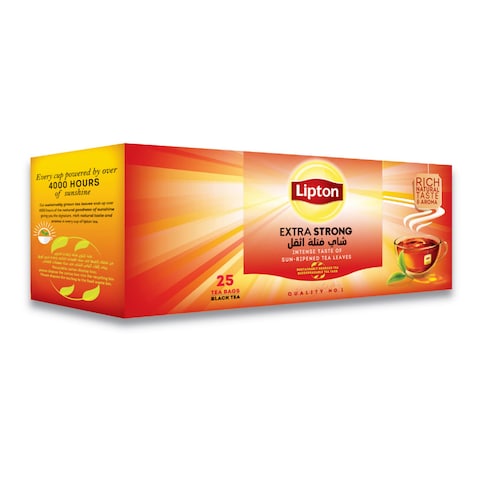 Lipton Extra Strong Black Tea - 25 Tea Bags
