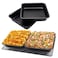 Topinon 8inch Square Oven Baking Tray Non-Stick Metal Cake Pan Toast Bread Mold Kitchen Bakeware Dish, 1Pc