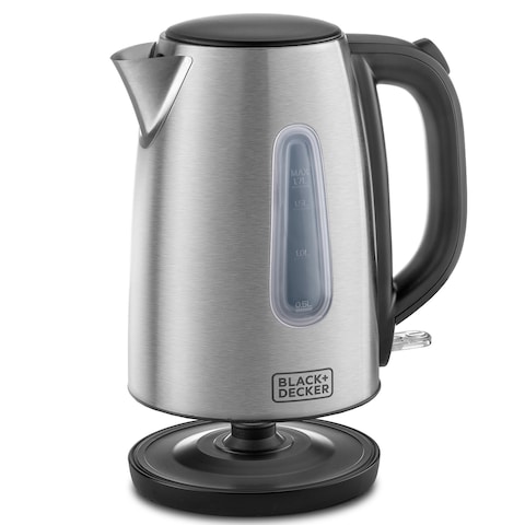 Black+Decker Stainless Steel Kettle 2200W JC450-B5 Silver