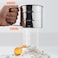 Generic-Stainless Steel Mesh Flour Sifter Mechanical Baking Icing Sugar Shaker Sieve Cup