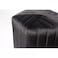 Wooden Twist Lucid Hexagonal Shape Solid Wood Pouf Ottoman Stool