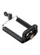 Generic - Cell Phone Clip Holder Bracket 80x51x27millimeter Black/Silver