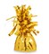 Party Time 1-Piece 5&quot; Gold Metallic Wrapped Balloon Weights for Birthday Party Decoration - 137 grams