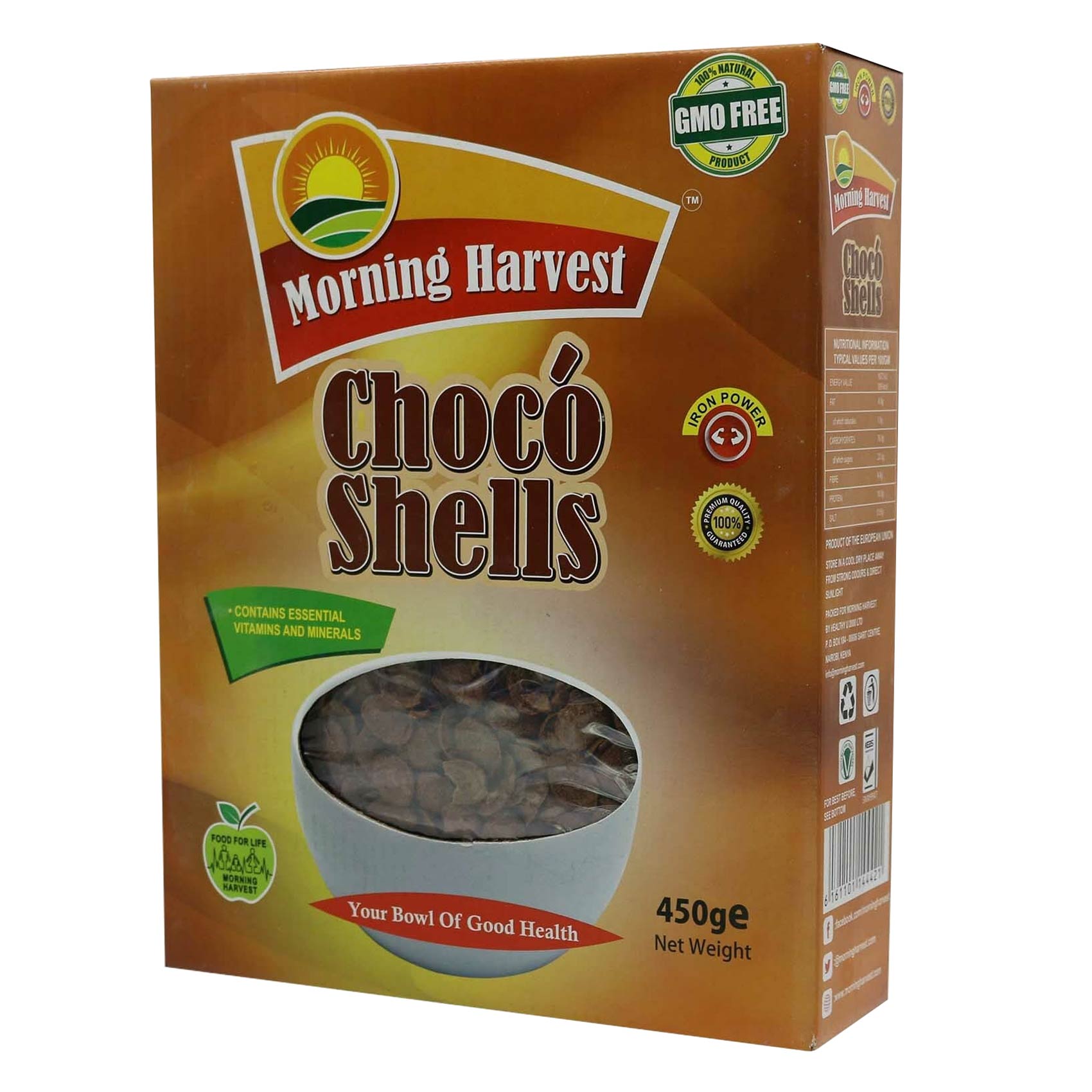 Morning Harvest Chocolate Sea Shells Cereal 450g