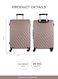 Parajohn ABS Hardside Spinner Check In Medium Luggage Trolley 24 Inch