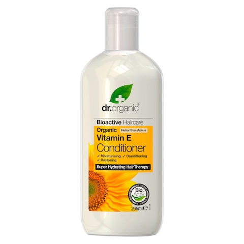 Buy Dr.Organic Bioactive Haircare Organic Vitamin E Conditioner White 265ml in UAE