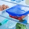 Pyrex Cook &amp; Go Rectangular Food Container With Lid Blue And Clear 3.3L