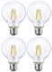 MODI E27 8W Non-dimmable CE Approved G95 Filament Vintage LED Light Bulb 2Pack