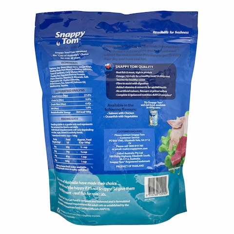 Snappy Tom Salmon With Chicken Cat Food 1.5Kg