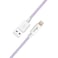 mpBLBERRI Lightning USB Data Cable 2 Meter, White &amp; Purple