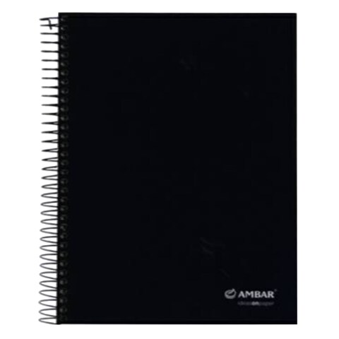 Ambar Ideas A5 Hardcover Spiral Bound Notebook 120 Sheets Blue