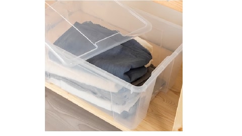 Box, transparent, 56x39x28 cm/45 l