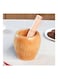 Generic Manual Solid Wood Garlic Masher Brown