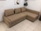 Karnak Convertible Sofa Cum Bed L-Shape Corner Sofa Plus Diwan Bed With Storage Box &amp; Cushion For Living Room, Home, Office, Apartment, Studio Room Size 215x150x75 Centimeters Ksb0021