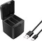 DMK Power AHDBT-901 3 Channel LED Type C USB Battery Charger Storage Box Compatible with Hero 9/10 Black Action Camera Batteries