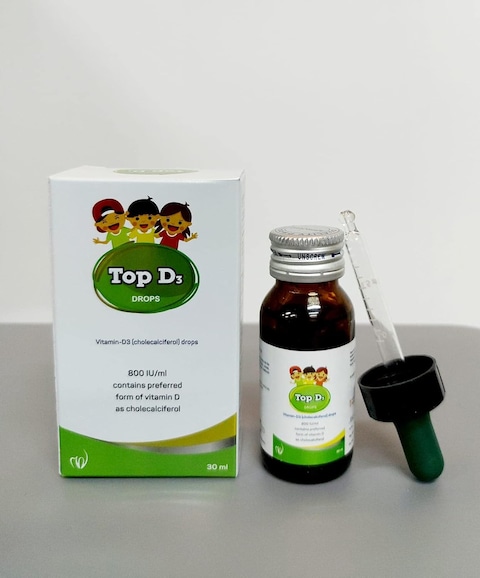 Medwise Top D3 Drops, Cholecalciferol, Vitamin D3 Drops 30ml