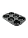 Generic 6 Grid Muffin Cake Mould Black 27X19Centimeter