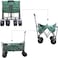 80Kg Foldable Heavy Duty Outdoor Trolley Utility Transport Cart - Green