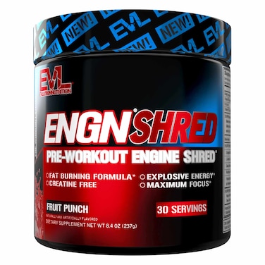 Evolution Nutrition ENGN Shred Fruit Punch Pre Workout Powder 237g