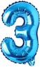 Generic 3 Number Foil Balloon 16-Inch