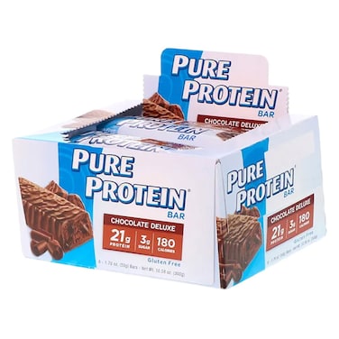 Pure Protein Chocolate Deluxe Protein Bar 50g Pack of 6