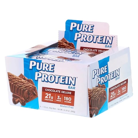 Pure Protein Chocolate Deluxe Protein Bar 50g Pack of 6