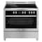 Hoover Free Standing Ceramic Cooker HVC-S95E-S Silver And Black 90x60cm