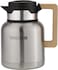 Royalford Stainless Steel Vacuum Jug With Wooden Handle, 1L, Rf10169 Thermal Insulated Airpot Keep Drinks Hot &amp; Cold Up To Hours Portable &amp; Leak Proof Thermal Flask, Multicolor