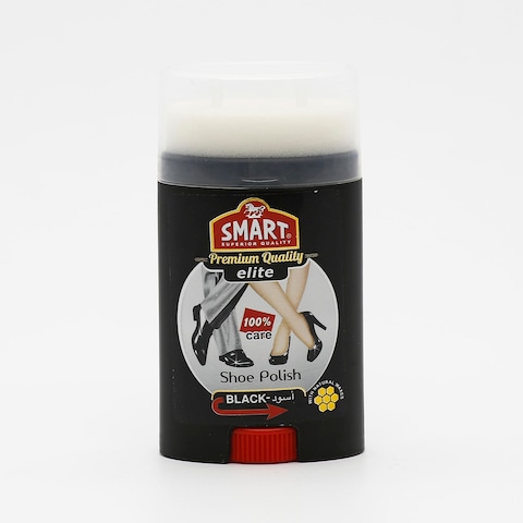 Buy Smart elite shoe polish cream black 60 ml in Saudi Arabia