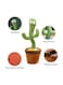 Xiuwoo Beautiful And Cute Big Eyed Dancing Cactus Plush Stuffed Toy With Music