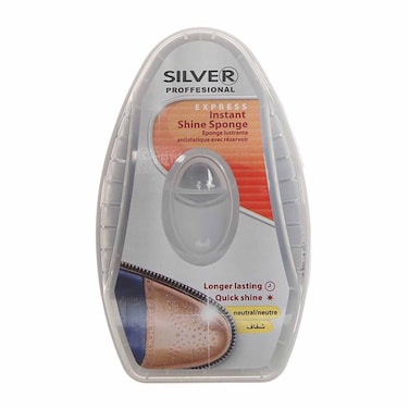 Silver Professional Instant Shine Sponge - 6 ml - Transparent