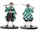 Demon Slayer Figure, 6.3'' Demon Slayer Action Figures PVC Toys Kamado Tanjirou Anime Character Model Standing Statue Anime Demon Slayer Figure Toy Gift Decoration