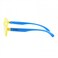Atom Blue Light Blocking Glasses, AB201-1, Girls / Boys, Shiny Yellow Frame with Blue Temple, 3-10 years
