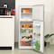 Geepas 180L Gross &amp; 132L Net Capacity Double Door Direct Cool Refrigerator GRF1856WPN, 1 Year Manufacturer Warranty