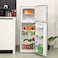 Geepas 180L Gross &amp; 132L Net Capacity Double Door Direct Cool Refrigerator GRF1856WPN, 1 Year Manufacturer Warranty